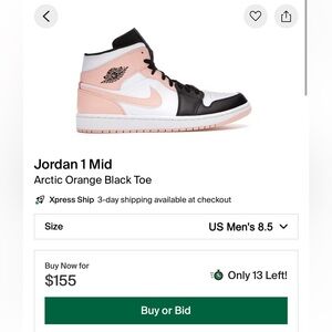 Men’s Nike Pink Air Jordan 1s